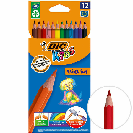 Bic drvene boje KIDS Evolution 1/12