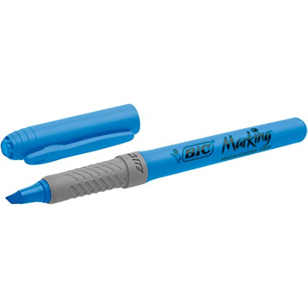 Bic highlighter grip plavi