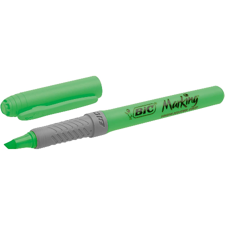 Bic highlighter grip zeleni