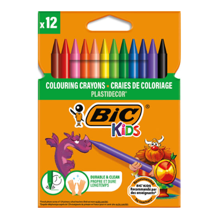 Bic voštane boje Plastidecor 1/12