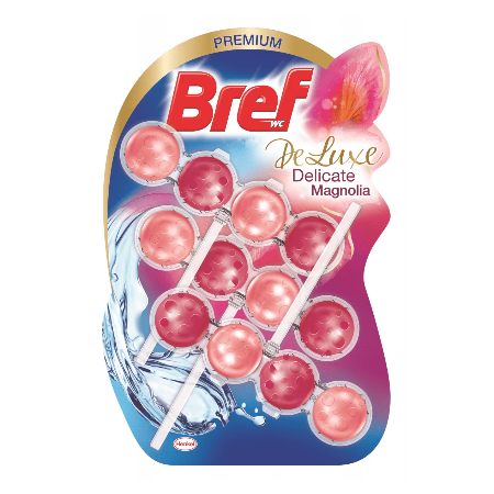 Osveživač za WC šolju Bref kuglice 3x50gr MAGNOLIA DELUXE